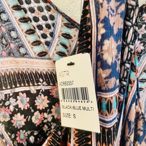 ☀️SALE☀️ NWT ASTR Spaghetti Strap, Bohemian Midi Dress with Asymmetric Hem - Picture 6 of 9